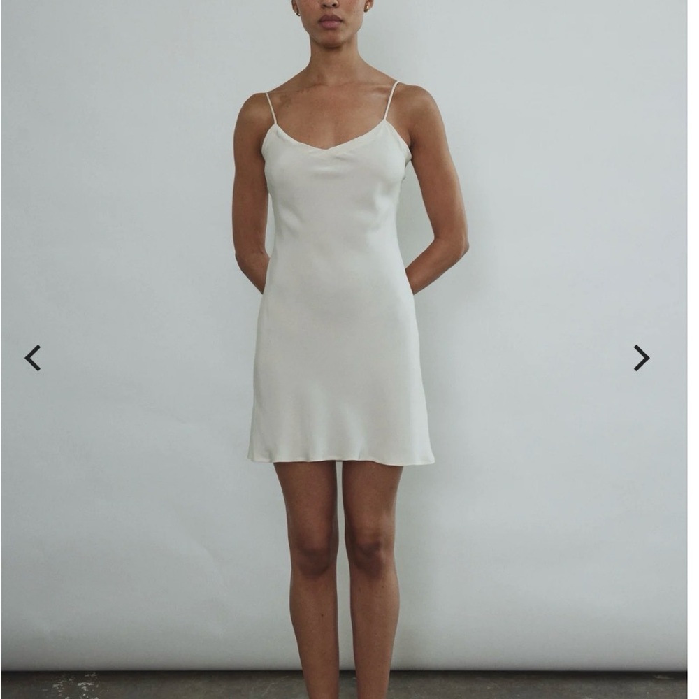 NWT Kamperett mini slip dress in ivory
